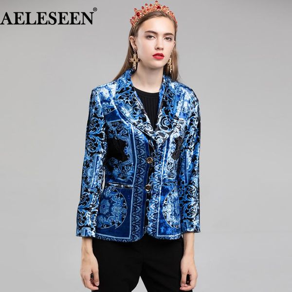 women's suits & blazers aeleseen velvet jacket blazer 2021 autumn winter designer women luxury royal blue printed slim long sleeve, White;black
women's suits & blazers aeleseen velvet jacket blazer 2021 autumn winter designer women luxury royal blue printed slim long sleeve, White;black