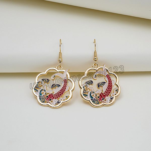 cut animal deer rabbit koi ethnic dangle earrings for women girl enamel painted colorful delicate gold color earring jewelry party gift, Silver
cut animal deer rabbit koi ethnic dangle earrings for women girl enamel painted colorful delicate gold color earring jewelry party gift, Silver