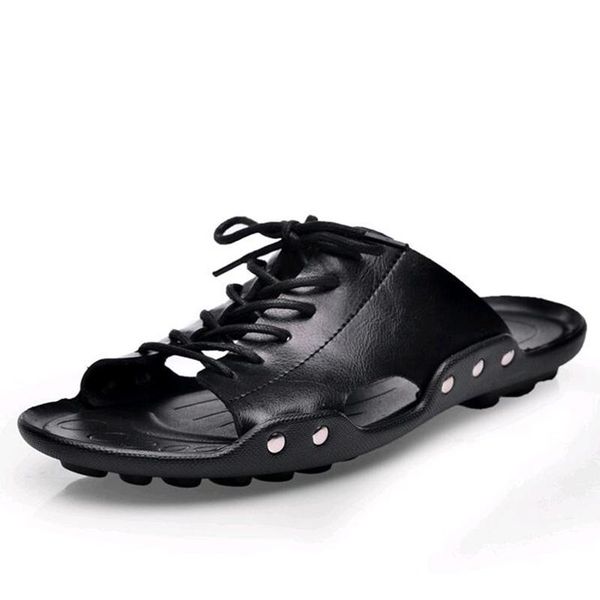 slippers casual nice men sandals shoes summer flip flops beach leather sandalias zapatos hombre, Black
slippers casual nice men sandals shoes summer flip flops beach leather sandalias zapatos hombre, Black