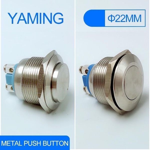 22mm metal push button waterproof ip65 stainless steel switch 1no momentary self-reset domed doorbell computer car engine smart home control
22mm metal push button waterproof ip65 stainless steel switch 1no momentary self-reset domed doorbell computer car engine smart home control