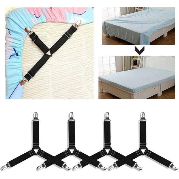 hooks & rails 4pcs elastic straps bed sheet clips adjustable grippers suspender cover blankets fixing slip-resistant belt natal
hooks & rails 4pcs elastic straps bed sheet clips adjustable grippers suspender cover blankets fixing slip-resistant belt natal