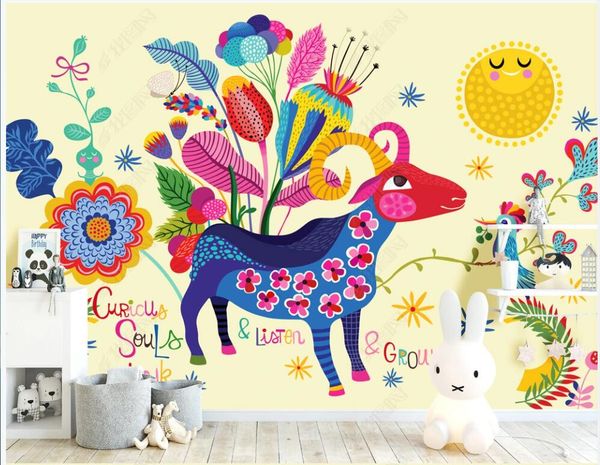 3d wallpaper on the wall custom p mural european cartoon hand-painted sheep magic bird children's room home decor wallpaper for walls i
3d wallpaper on the wall custom p mural european cartoon hand-painted sheep magic bird children's room home decor wallpaper for walls i