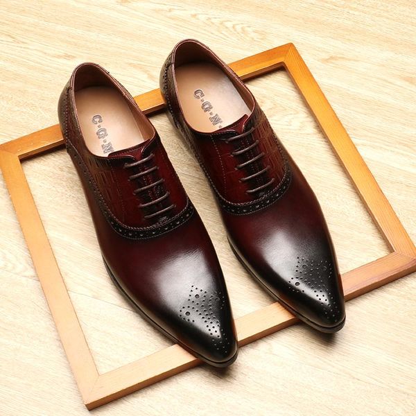 men's leather shoes, business formal wear, pointed toe england, lace-up breathable oxford wedding shoes dress, Black
men's leather shoes, business formal wear, pointed toe england, lace-up breathable oxford wedding shoes dress, Black