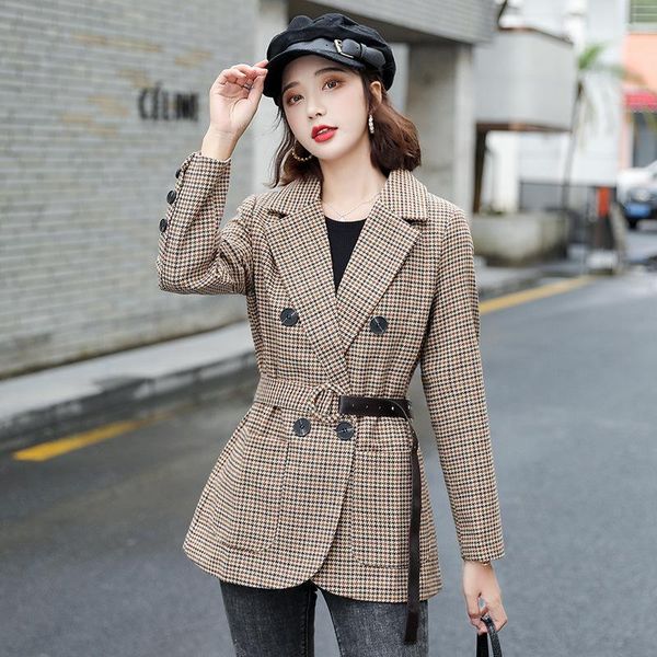 suit women's 2021 spring autumn korean thin retro plaid small double breasted slim fit wild waist short jacket trend b4 suits & blazers, White;black
suit women's 2021 spring autumn korean thin retro plaid small double breasted slim fit wild waist short jacket trend b4 suits & blazers, White;black