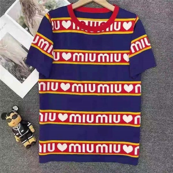 miu family 21 early spring love letter print short sleeve t-shirt women's fashion versatile pink round neck stitching stripe top, White;black
miu family 21 early spring love letter print short sleeve t-shirt women's fashion versatile pink round neck stitching stripe top, White;black