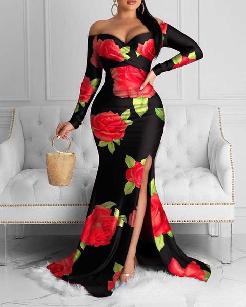 2021 european and american women's autumn foreign trade cross-border new printed split shoulder dress y1006, Black;gray
2021 european and american women's autumn foreign trade cross-border new printed split shoulder dress y1006, Black;gray