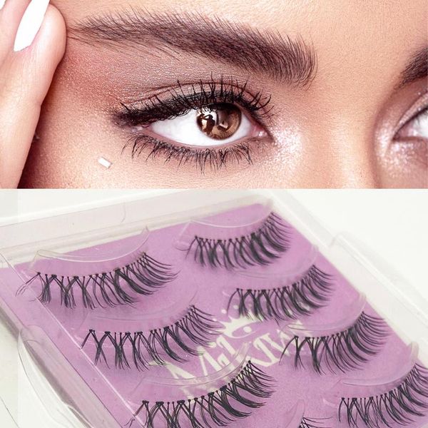false eyelashes natural short synthetic transparent stem artificial mikiwi long soft eye lashes naturally korean makeup 
false eyelashes natural short synthetic transparent stem artificial mikiwi long soft eye lashes naturally korean makeup
