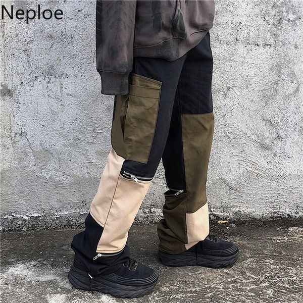 women's pants & capris neploe vintage hit color patchwork long cargo stretch high waist zipper safari style pant women men causal trous, Black;white
women's pants & capris neploe vintage hit color patchwork long cargo stretch high waist zipper safari style pant women men causal trous, Black;white