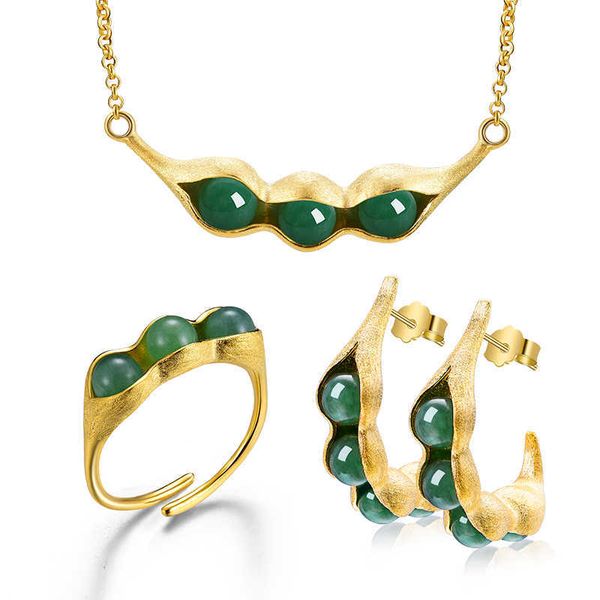lotus fun real 925 sterling silver fine jewelry natural stones pea pods design set with ring drop earring necklace 210628
lotus fun real 925 sterling silver fine jewelry natural stones pea pods design set with ring drop earring necklace 210628