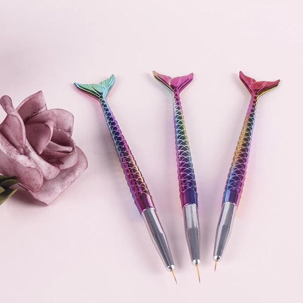 nail art kits 3pcs/bag rainbow fish tail pen line painting liner stripe shape drawing manicure mermaid brush sculpture dotting tool
nail art kits 3pcs/bag rainbow fish tail pen line painting liner stripe shape drawing manicure mermaid brush sculpture dotting tool