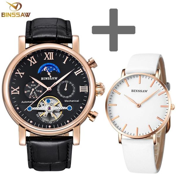 mens automatic mechanical watches fashion leather calendar tourbillon sport men women lovers watch set wristwatches, Slivery;brown
mens automatic mechanical watches fashion leather calendar tourbillon sport men women lovers watch set wristwatches, Slivery;brown