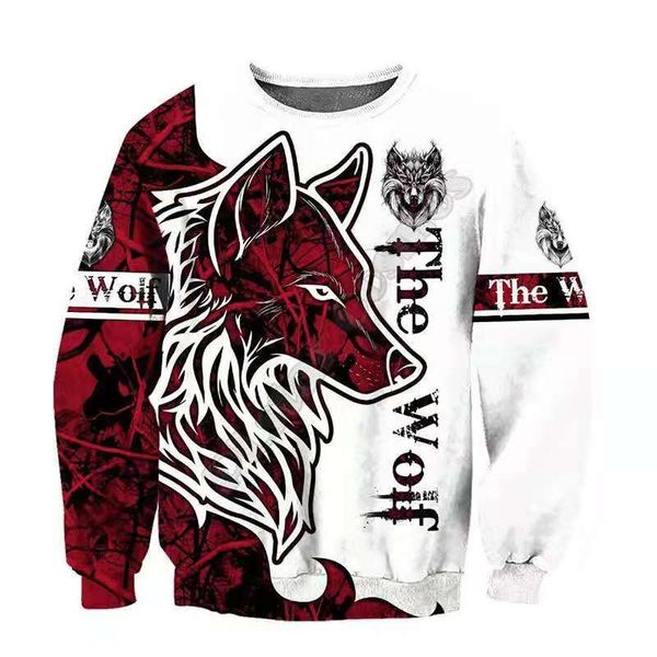 wolf head pattern men's 3d printing hoodie visual impact party punk gothic round neck american sweater hoodie, Black
wolf head pattern men's 3d printing hoodie visual impact party punk gothic round neck american sweater hoodie, Black
