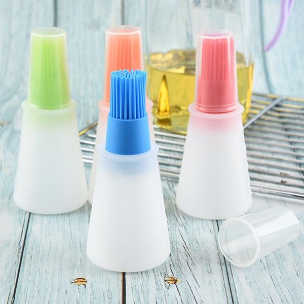 tools & accessories silicone oil bottle brush barbecue basting brushes heat resistant paint cake butter bread pastry kitchen gadgets