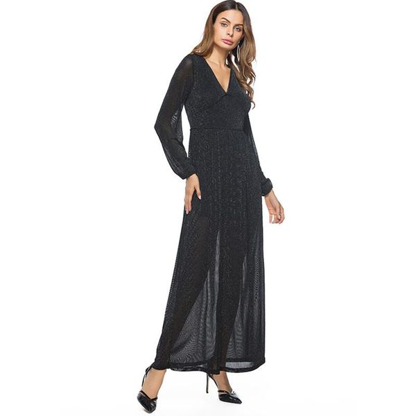 casual dresses fashion women long sleeve dress 2021 pure color v neck spring party 690, Black;gray
casual dresses fashion women long sleeve dress 2021 pure color v neck spring party 690, Black;gray