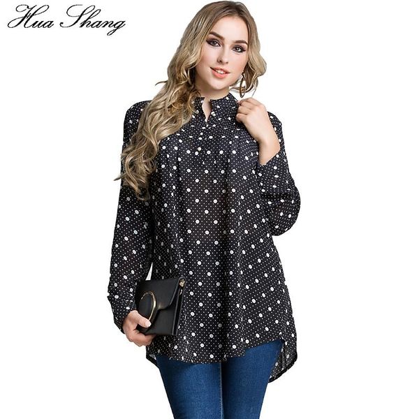 women's blouses & shirts fashion autumn women long sleeve blouse fold front polka dot print white and black 6xl large size irregular t
women's blouses & shirts fashion autumn women long sleeve blouse fold front polka dot print white and black 6xl large size irregular t