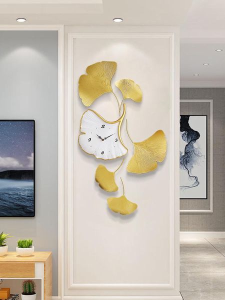 wall clocks ginkgo leaf clock living room creative fashion household light luxury personalized simple and modern
wall clocks ginkgo leaf clock living room creative fashion household light luxury personalized simple and modern