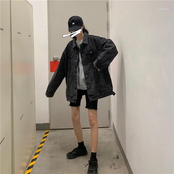women's jackets korean style women jacket loose fashion denim coat oversize cartoon print hole streetwear female, Black;brown
women's jackets korean style women jacket loose fashion denim coat oversize cartoon print hole streetwear female, Black;brown