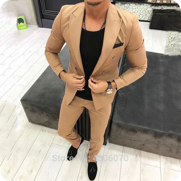 men's suits & blazers khaki mens smart casual business slim fit wedding tuxedos groom wear ternos hombre 2 piece jacket pants cost, White;black
men's suits & blazers khaki mens smart casual business slim fit wedding tuxedos groom wear ternos hombre 2 piece jacket pants cost, White;black