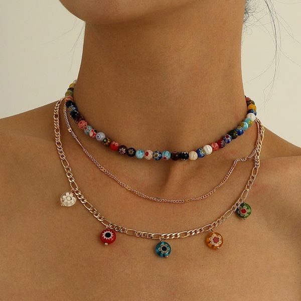 chains color beaded necklace woman flower necklaces women splicing multilayer pendant chain sandy beach gold zinc alloy oorbellen, Silver
chains color beaded necklace woman flower necklaces women splicing multilayer pendant chain sandy beach gold zinc alloy oorbellen, Silver