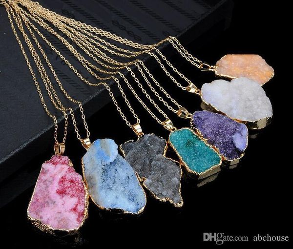 unground irregular natural stone pendant necklace crystal quartz drusy pendants for women diy jewelry statement jewelry moq 20pcs, Silver
unground irregular natural stone pendant necklace crystal quartz drusy pendants for women diy jewelry statement jewelry moq 20pcs, Silver