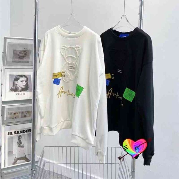 3d bear embroidered ader error sweatshirts 2021fw men women 1:1 adererror hoodie slightly oversize crewneck, Black
3d bear embroidered ader error sweatshirts 2021fw men women 1:1 adererror hoodie slightly oversize crewneck, Black