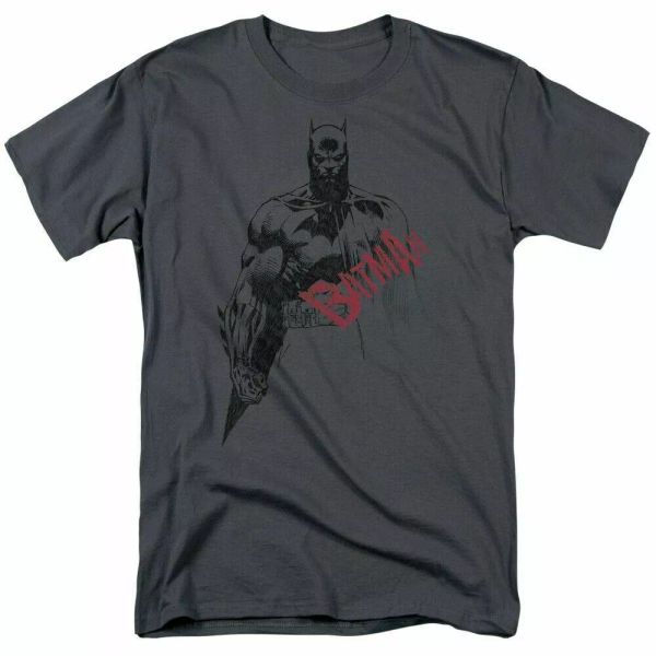 dc batman sketch bat red logo t shirt mens licensed dc comics tee charcoal, White;black
dc batman sketch bat red logo t shirt mens licensed dc comics tee charcoal, White;black