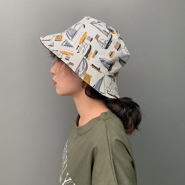 cloches women cap concise casual all-match folding double wear sunscreen travel bucket sun hats, Blue;gray
cloches women cap concise casual all-match folding double wear sunscreen travel bucket sun hats, Blue;gray