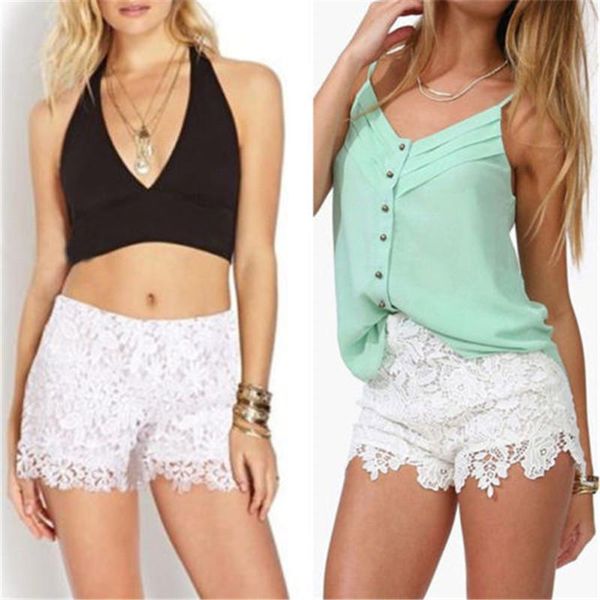 beautiful women lace summer casual shorts beach high waist fashion lady women's, White;black
beautiful women lace summer casual shorts beach high waist fashion lady women's, White;black