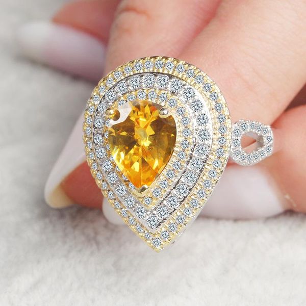 wedding rings 925 sterling silver water drop ring classic yellow girl r5087, Slivery;golden
wedding rings 925 sterling silver water drop ring classic yellow girl r5087, Slivery;golden