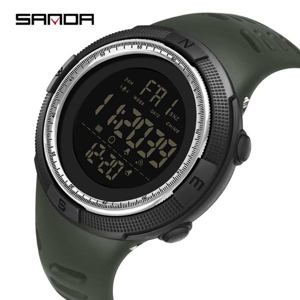 wristwatches sanda g style men military display wristwatch casual digital sport watch chronograph alarm waterproof quartz watches, Slivery;brown 
wristwatches sanda g style men military display wristwatch casual digital sport watch chronograph alarm waterproof quartz watches, Slivery;brown