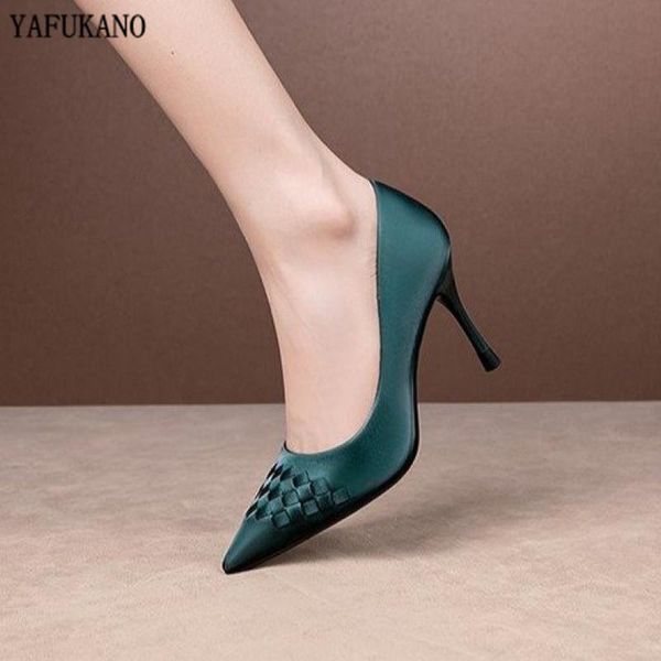 dress shoes weave women pumps green pointed toe stiletto high heels temperament single elegant lady party, Black
dress shoes weave women pumps green pointed toe stiletto high heels temperament single elegant lady party, Black