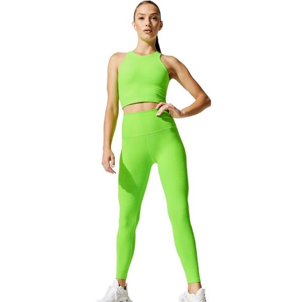 yoga outfit bright green set workout clothes women sportwear gym training leggings sleeveless suit for fitness women's active wear
yoga outfit bright green set workout clothes women sportwear gym training leggings sleeveless suit for fitness women's active wear