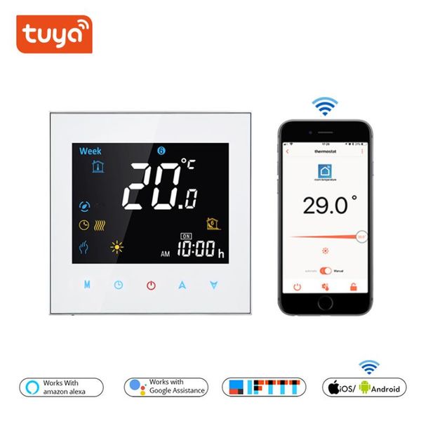 smart home control thermostat wifi hvac system colorful negative display for 3a water floor heating tuya app alexa/google 95-240vac
smart home control thermostat wifi hvac system colorful negative display for 3a water floor heating tuya app alexa/google 95-240vac