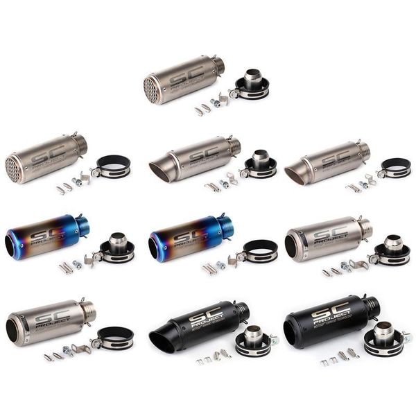 manifold & parts 51mm/60mm motorcycle pipe exhaust muffler