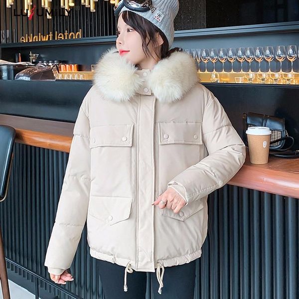 women's down & parkas lusumily women cotton padded jacket winter short casual loose outwear streetwear thick overcoat, Black
women's down & parkas lusumily women cotton padded jacket winter short casual loose outwear streetwear thick overcoat, Black