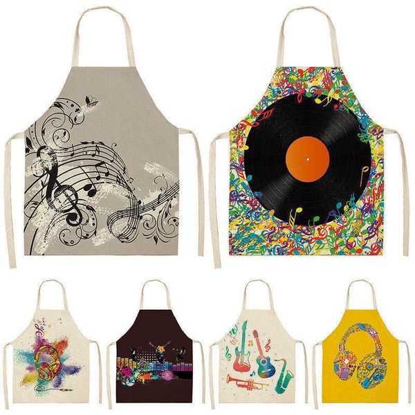 aprons musical instrument kitchen for woman cotton linen bibs household cleaning pinafore home cooking apron 68x55cm
aprons musical instrument kitchen for woman cotton linen bibs household cleaning pinafore home cooking apron 68x55cm