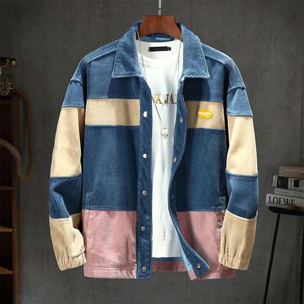 men's jackets corduroy harajuku patchwork basketball varsity high street streetwear casual coats male windbreaker, Black;brown
men's jackets corduroy harajuku patchwork basketball varsity high street streetwear casual coats male windbreaker, Black;brown