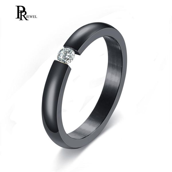 cluster rings 3mm black stainless steel cubic zirconia for women simple femme engagement ring, Golden;silver
cluster rings 3mm black stainless steel cubic zirconia for women simple femme engagement ring, Golden;silver