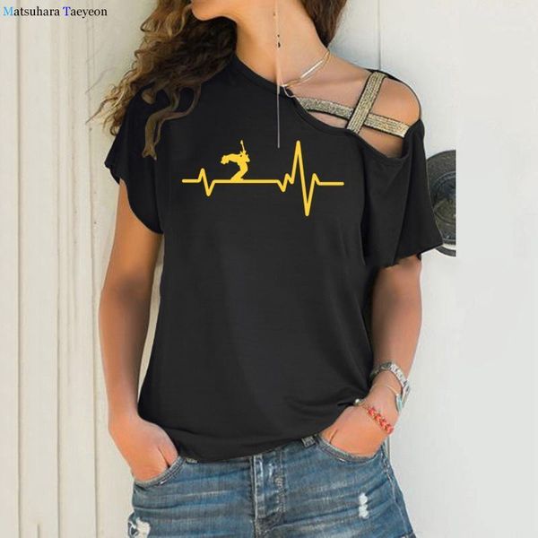 women's t-shirt funny heart beat line guitar rock woman tshirts cotton short sleeve plus size 5xl mujer camisetas summer loose women, White
women's t-shirt funny heart beat line guitar rock woman tshirts cotton short sleeve plus size 5xl mujer camisetas summer loose women, White