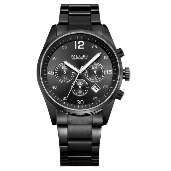 wristwatches megir brand men watch fashion chronograph military quartz watches stainless steel business wrist relogio masculino, Slivery;brown
wristwatches megir brand men watch fashion chronograph military quartz watches stainless steel business wrist relogio masculino, Slivery;brown