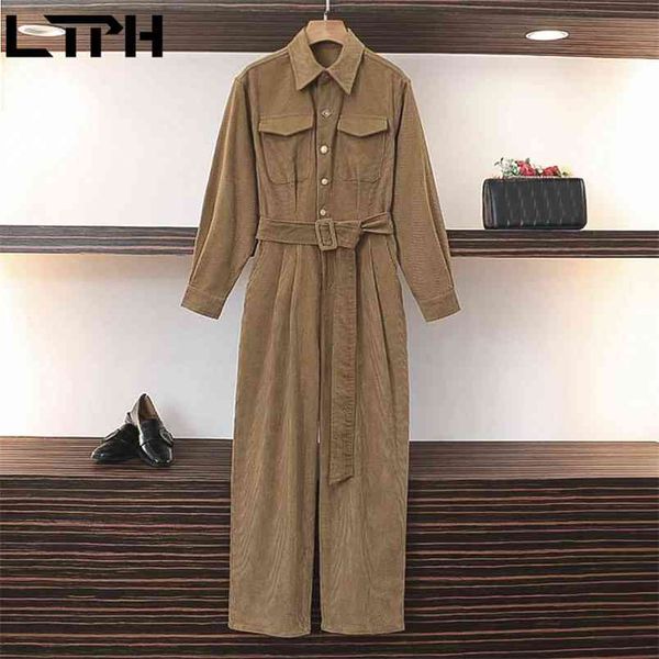 ltph tooling style corduroy rompers casual all-match long jumpsuit women elegance plus size clothes jumpsuits spring 210423, Black;white
ltph tooling style corduroy rompers casual all-match long jumpsuit women elegance plus size clothes jumpsuits spring 210423, Black;white