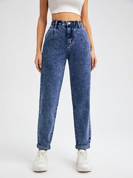 bleached wash high waist jeans t5z6#, Blue
bleached wash high waist jeans t5z6#, Blue