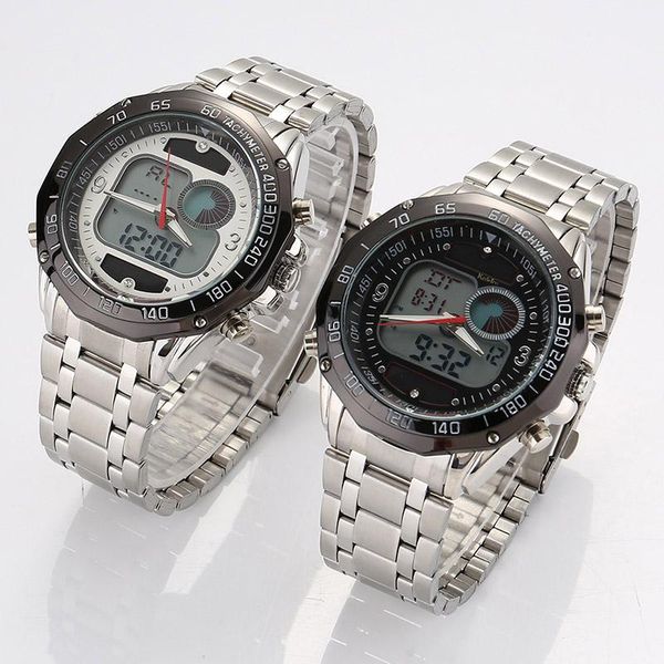wristwatches men sports watch solar led dual display stainless steel strap analog digital wristwatch@88, Slivery;brown
wristwatches men sports watch solar led dual display stainless steel strap analog digital wristwatch@88, Slivery;brown