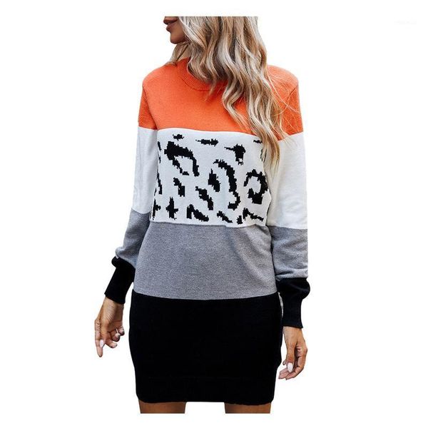 women leopard printted dress casual o neck long sleeve patchwork ladies 2021 fashion autumn winter dresses plus size #yl5, Black;gray
women leopard printted dress casual o neck long sleeve patchwork ladies 2021 fashion autumn winter dresses plus size #yl5, Black;gray