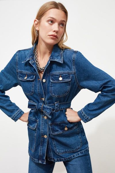 women's jackets trendyol arched pocket detail denim jacket twoss21ce0126, Black;brown
women's jackets trendyol arched pocket detail denim jacket twoss21ce0126, Black;brown