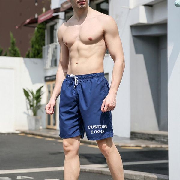 men's shorts custom your logo summer swimming quick-drying beach pocket five-point long running swim, White;black
men's shorts custom your logo summer swimming quick-drying beach pocket five-point long running swim, White;black