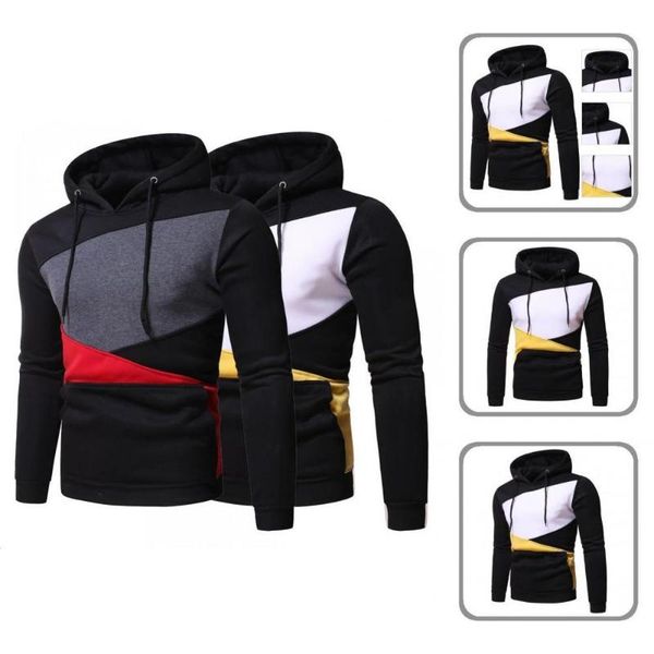 men's sweaters ultra soft trendy patchwork men pullover hoodie lightweight sweatshirt thickened outerwear, White;black
men's sweaters ultra soft trendy patchwork men pullover hoodie lightweight sweatshirt thickened outerwear, White;black