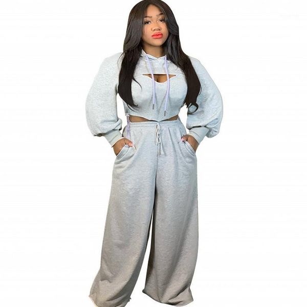 women's two piece pants set women hoodies crop and wide leg pant suits autumn fashion solid hollow street style casual tracksuit, White
women's two piece pants set women hoodies crop and wide leg pant suits autumn fashion solid hollow street style casual tracksuit, White