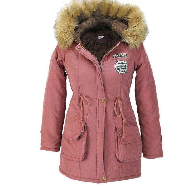 sheblingbling women fashion parkas winter jackets coats faux fur hooded collar casual long parkas cotton wadded laidies overcoat 211130, Black
sheblingbling women fashion parkas winter jackets coats faux fur hooded collar casual long parkas cotton wadded laidies overcoat 211130, Black