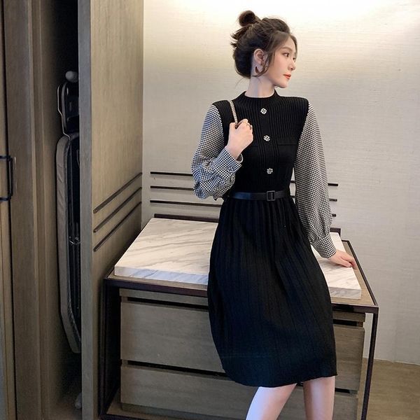 casual dresses -2xl women fashion sweater dress winter long sleeve stand knitted sweet knee length plus size g30, Black;gray
casual dresses -2xl women fashion sweater dress winter long sleeve stand knitted sweet knee length plus size g30, Black;gray